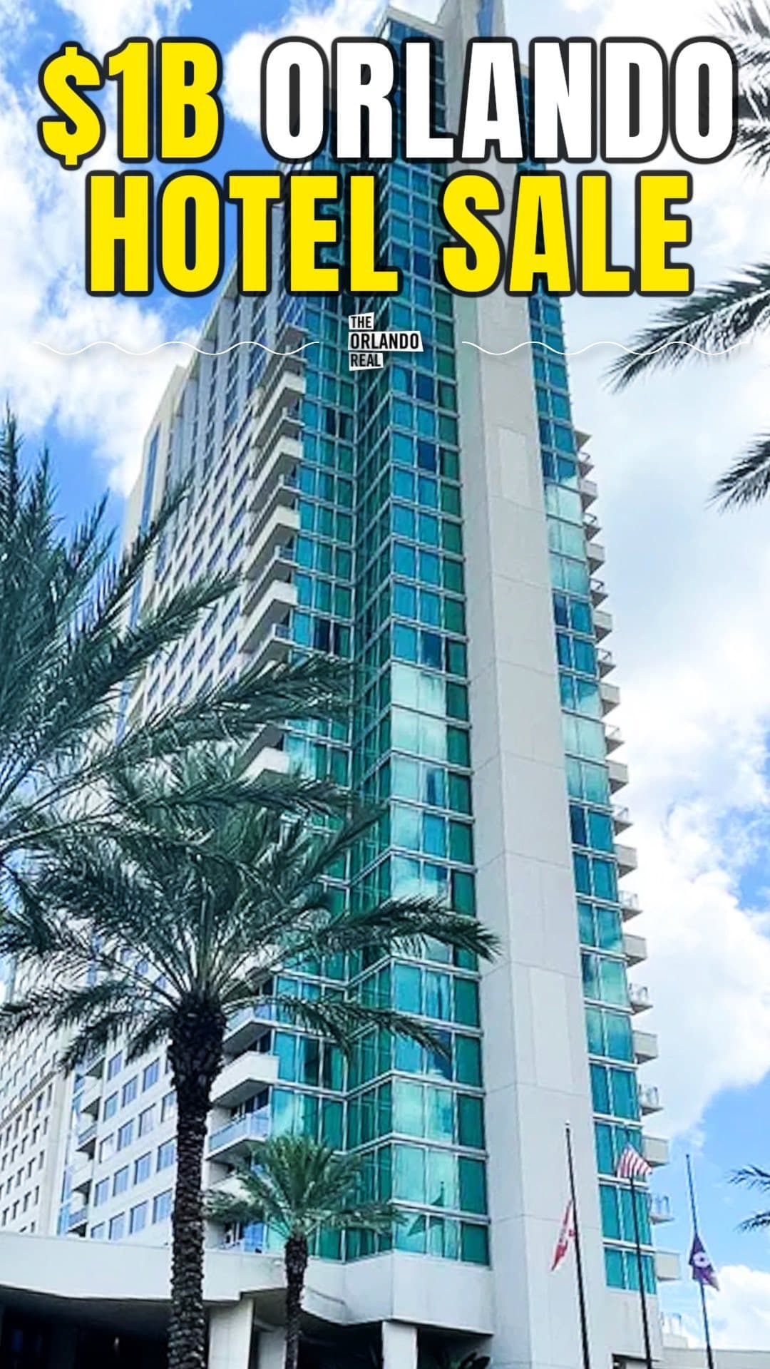 BILLON DOLLAR SALE! The Hyatt Regency Orlando on I-Drive sold for $1.07B this week, making it the largest hotel sale in…