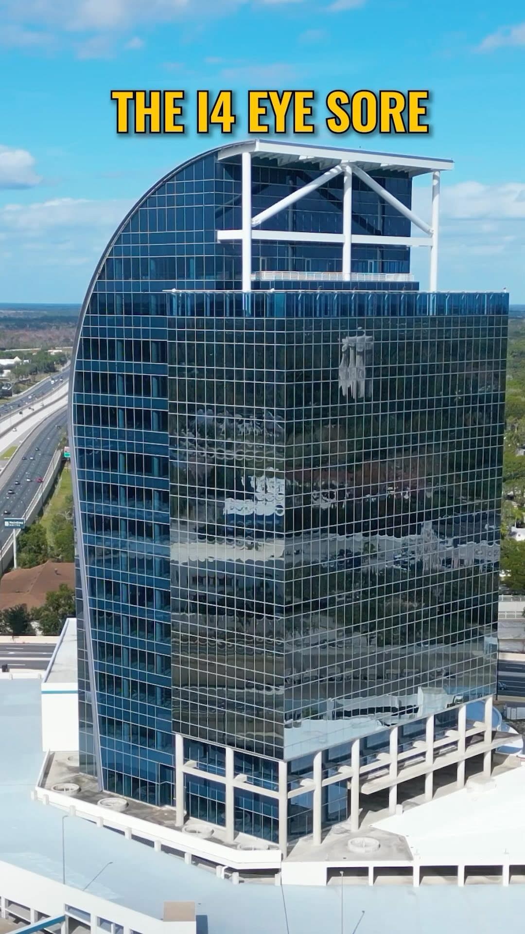 🏢👀 The I-4 Eye Sore or the Majesty Building is an 18 story, 300,000 square foot building sitting right along I-4. If…